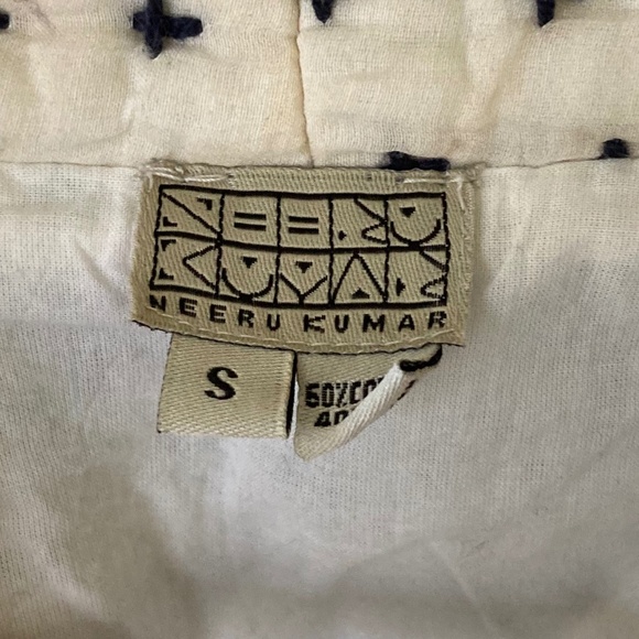 Quilted "Fable" Jacket by Neeru Kumar in cotton and silk, NWOT - Picture 2 of 6